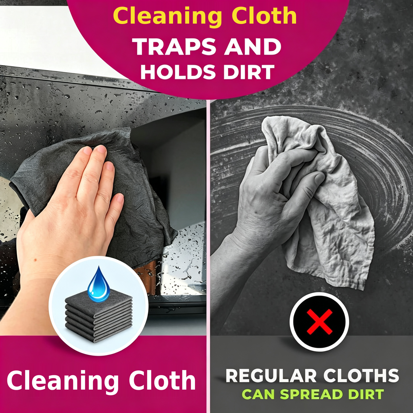 Cleaning Cloth <br>Ultra Absorbent Reusable Cleaning Cloths